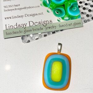 Handmade pendant by artist Lindsay Designs